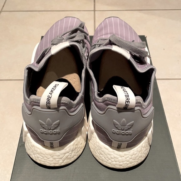 Adidas NMD bedwin - size 13 mens, grey colour with white stripes - Picture 4 of 9